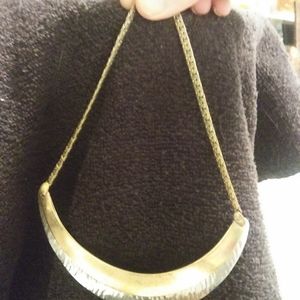 Sterling silver and gold plated necklace